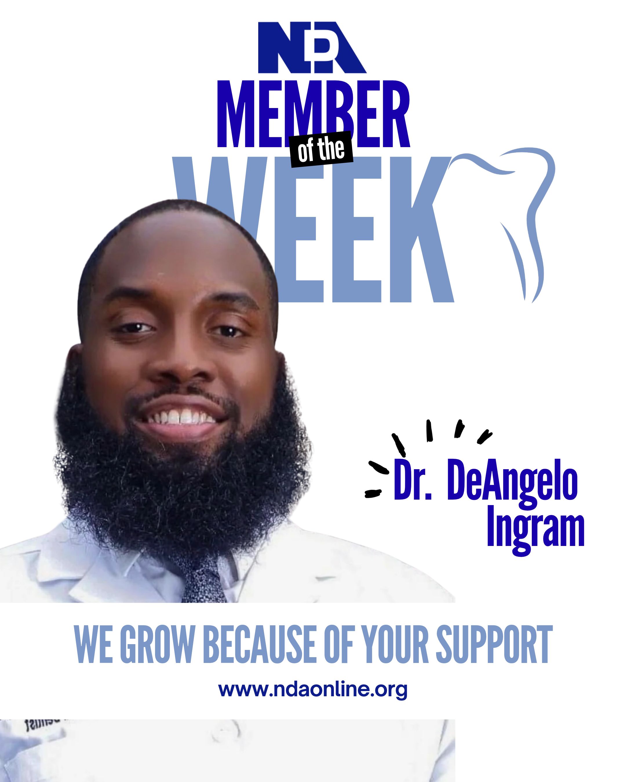 Dr. DeAngelo Ingram, NDA Member Spotlight